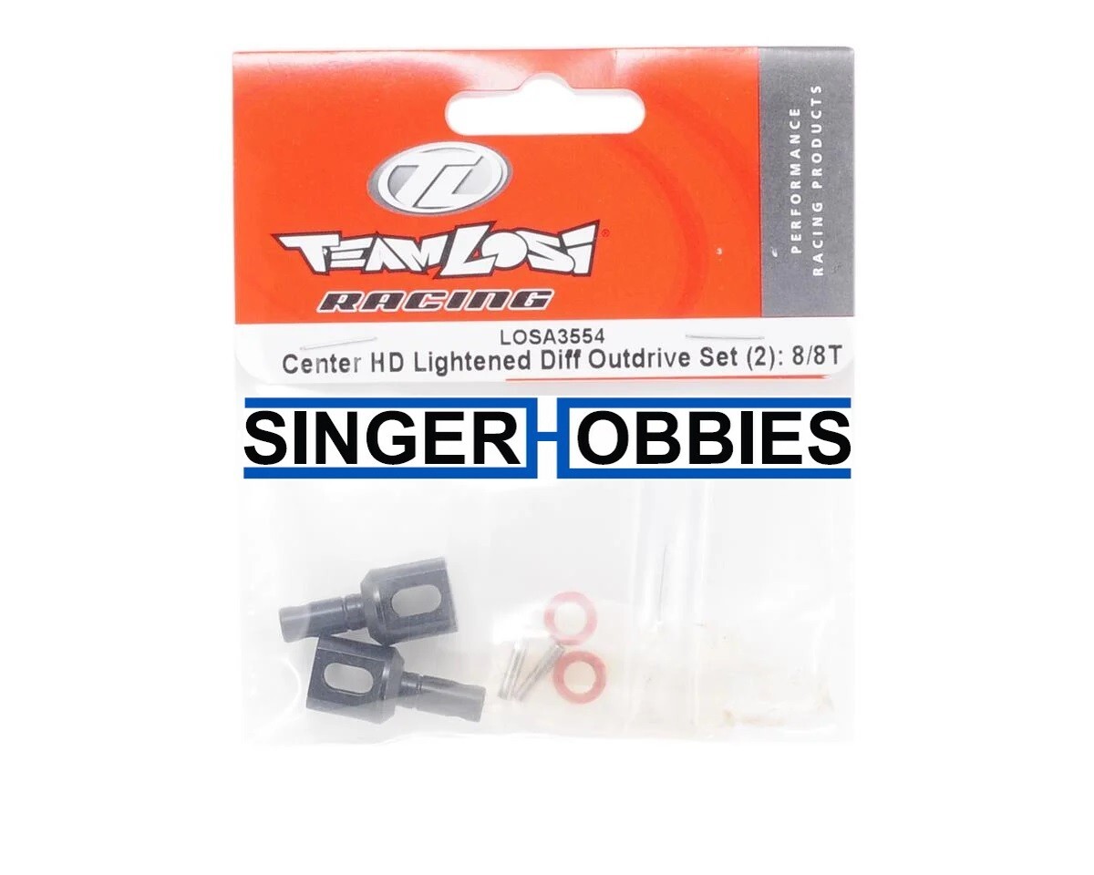 LOSI LOSA3554 Center HD Lightened Differential Outdrives (2): 8X/XT/XTE HH