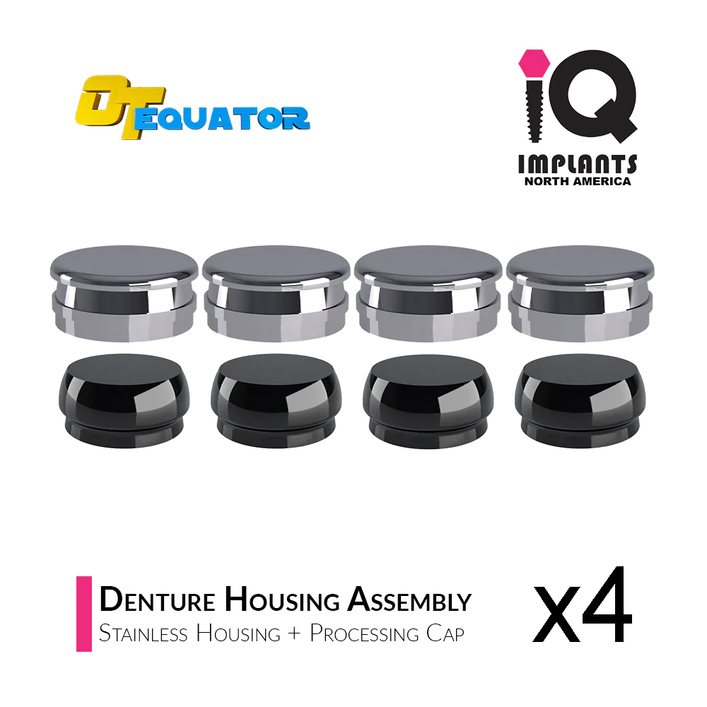 IQ EQUATOR OD Secure Replacement SS Metal Housing Assembly, (4-Pack)