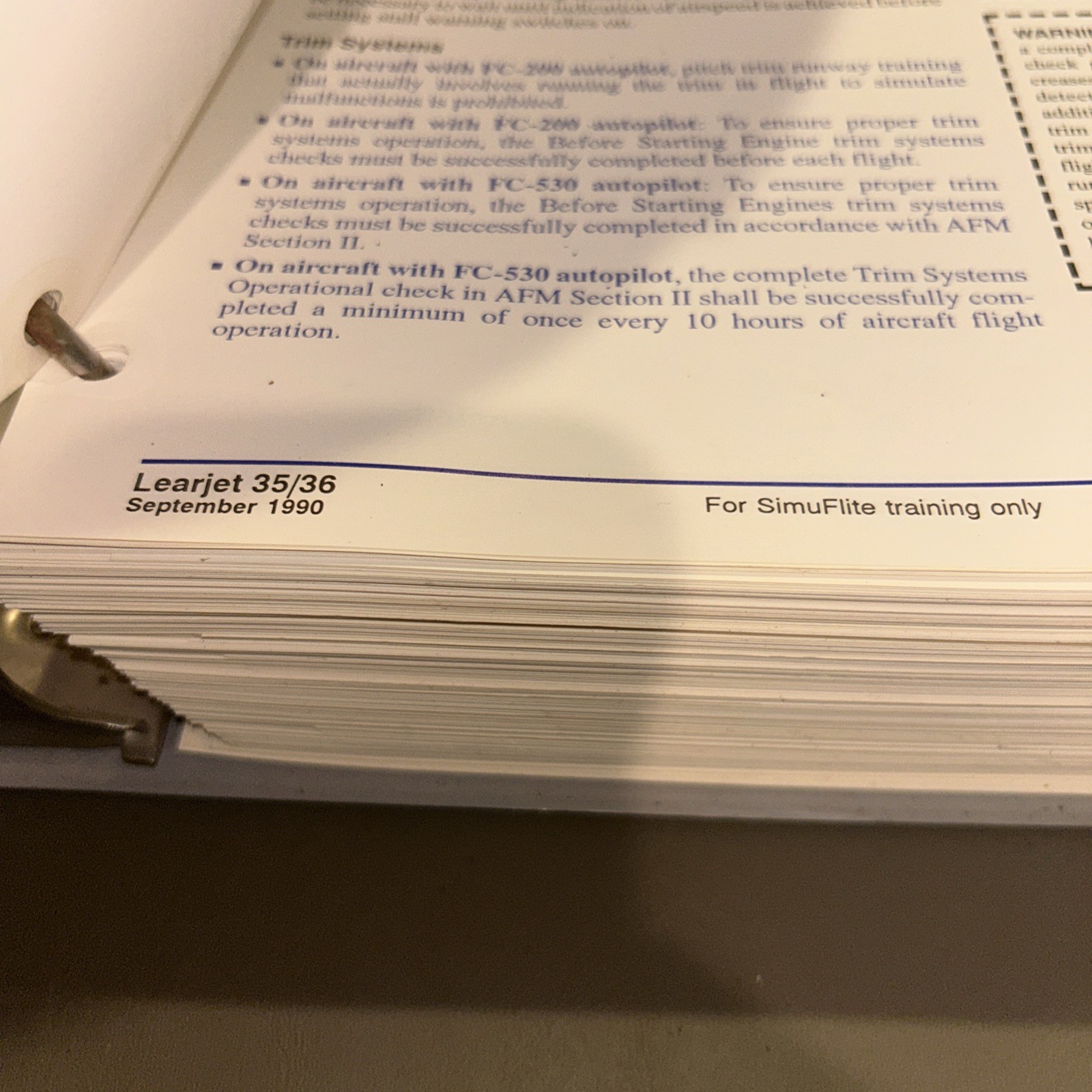 SimuFlite Learjet 35/36 Technical Manual