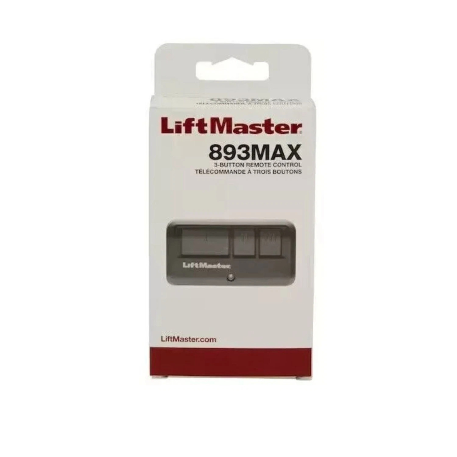 2 Pack LiftMaster 893MAX 3-Button Garage Door Remotes Security+ 2.0 Universal