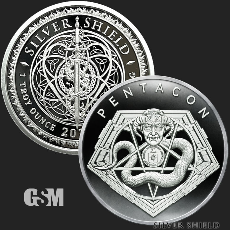2022 1OZ Pentacon Proof - Silver Shield "777 Minted" .999 Pure - Collector Round