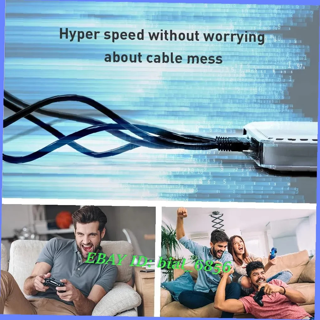 Cat 8 Ethernet Cable 1.5Ft High Speed Internet LAN Network Cord Shielded Indoor
