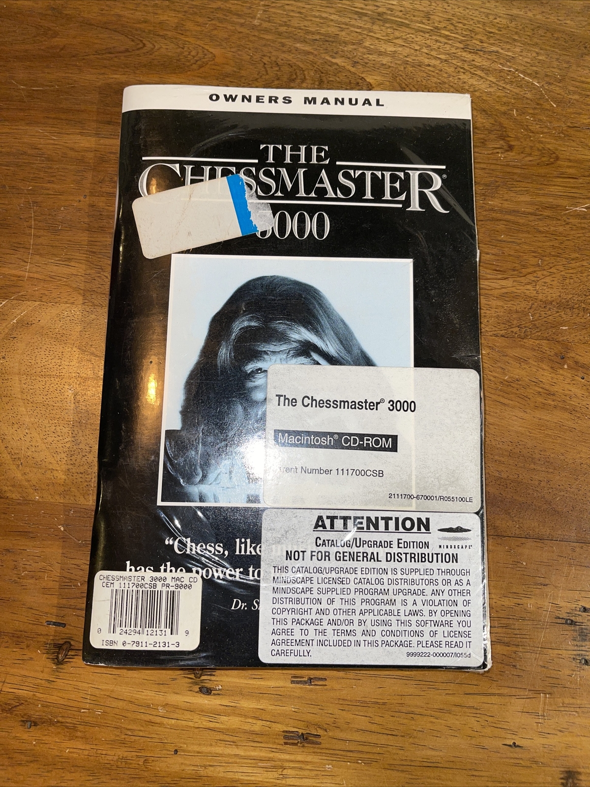 The Chessmaster 3000 Apple Mac Macintosh CD-ROM with Manual New Factory Sealed