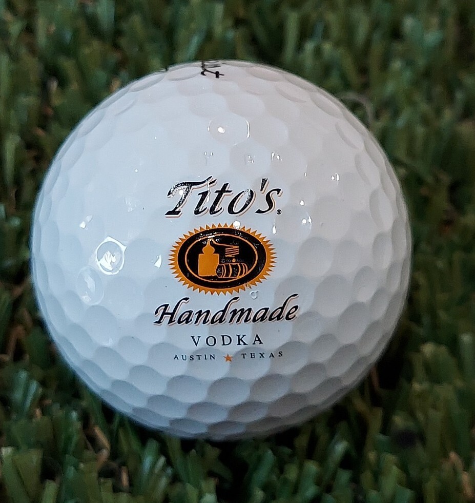 Logo Golf Ball Tito's Handmade Vodka Titleist Pro V1  5A Mint Condition (1pc)