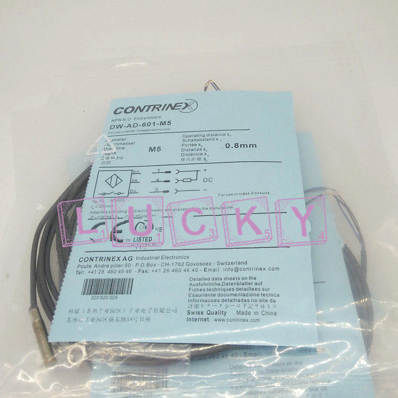 Qty:1 NEW FOR CONTRINEX DW-AD-601-M5 Proximity switch sensor replacement