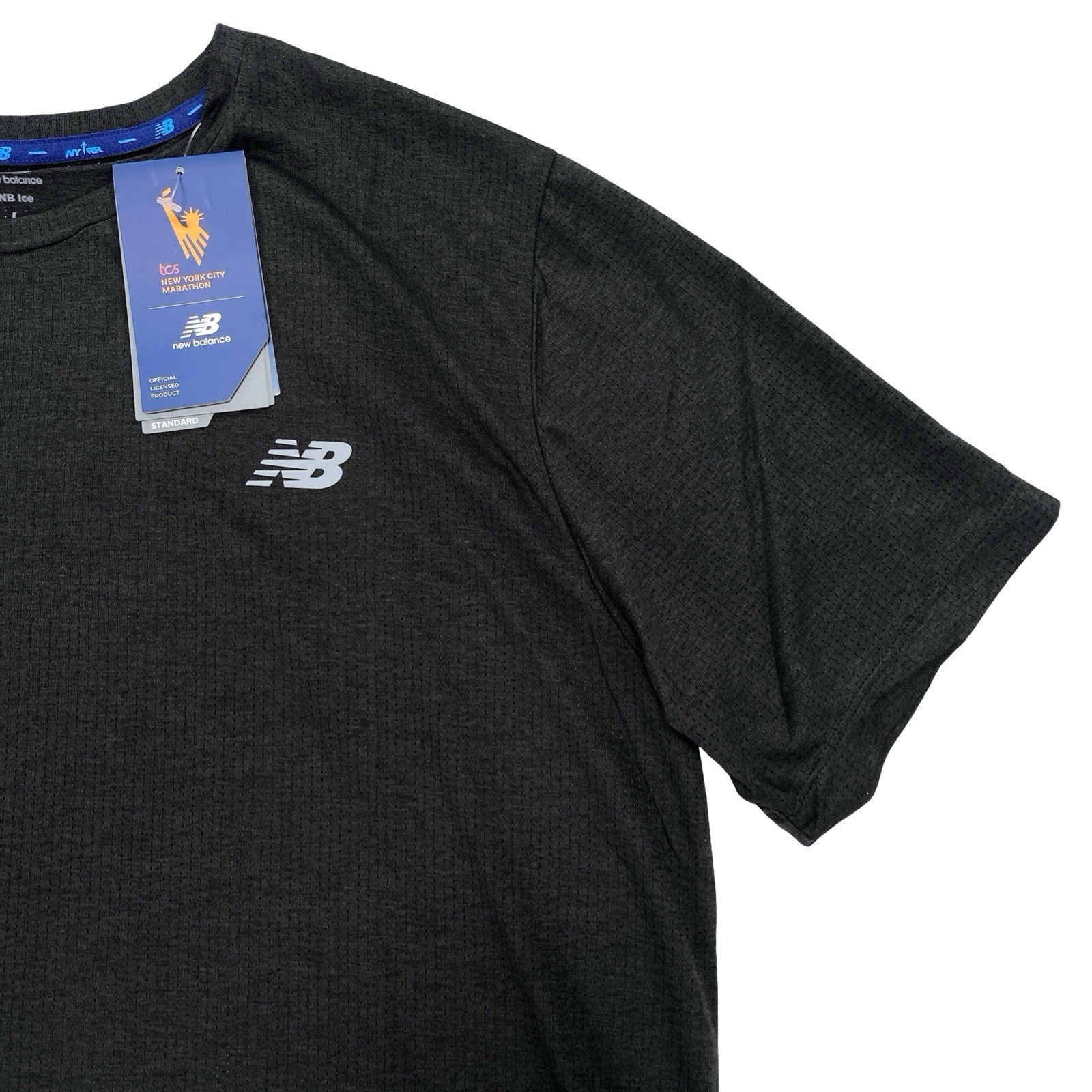 New Balance Men's 2025 NYC Marathon Athletics Running T-Shirt Size L Black