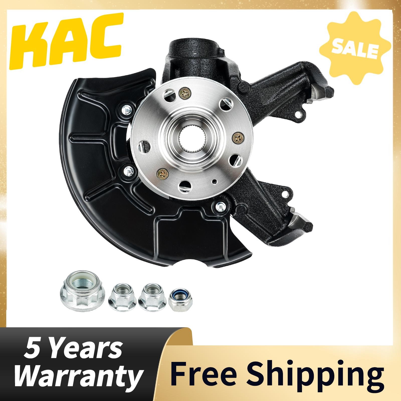 FR Steering Knuckle Wheel Hub Bearing Fits VW Beetle 02-10 Jetta 99-05 2L 1.9T