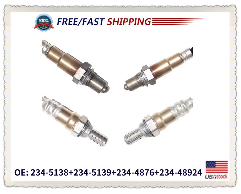 4X Oxygen Sensor Upstream & Downstream For BMW 335i 2007 2008 2009 2010 3.0L