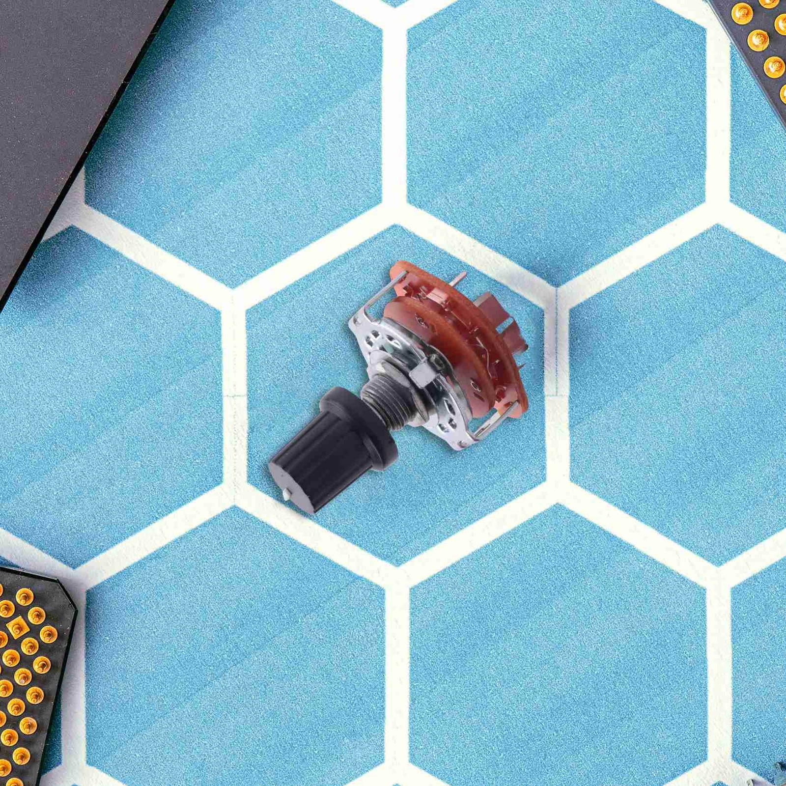 Electronic Machine 4P3T 4Pole 3 Position 2 Deck 16 Pin Rotary E8S86491