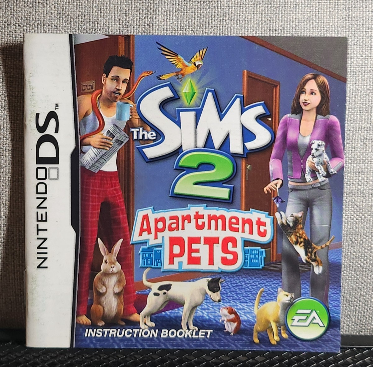 The Sims 2 Apartment Pets Instruction Booklet - Manual Only - Nintendo DS
