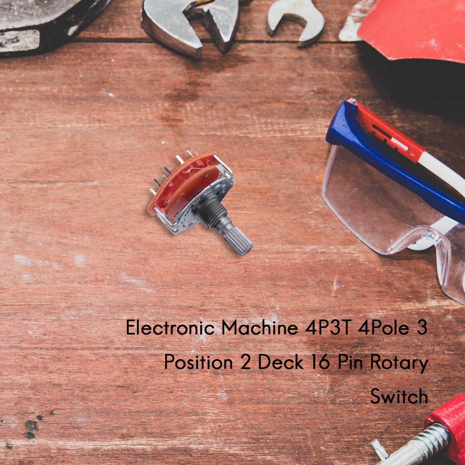 Electronic Machine 4P3T 4Pole 3 Position 2 Deck 16 Pin Rotary E8S86491