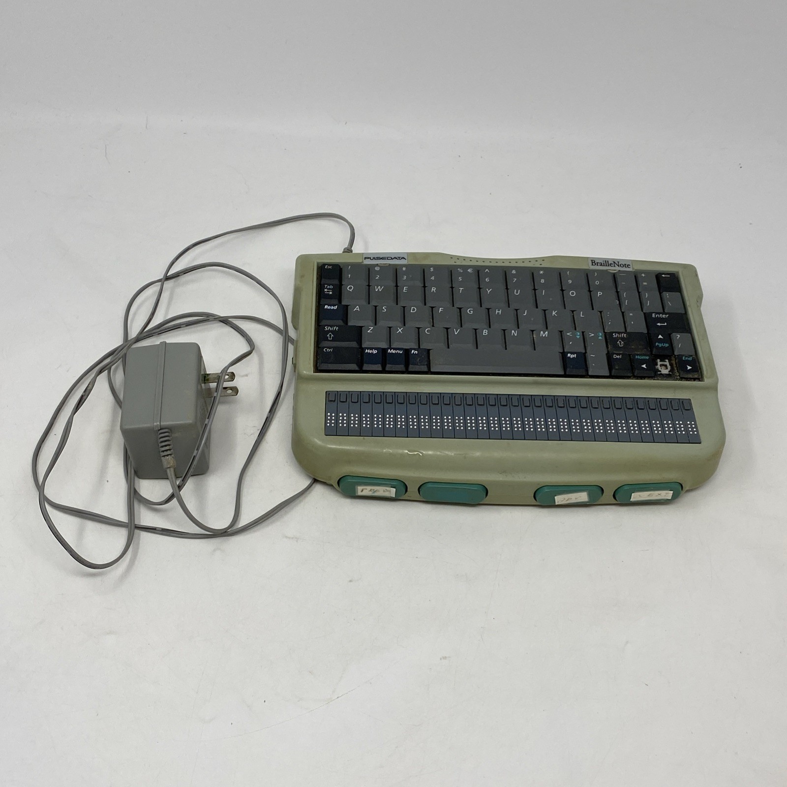 Braillenote PulseData 0143 With Power Cord Braille Note Taker Keyboard As Is