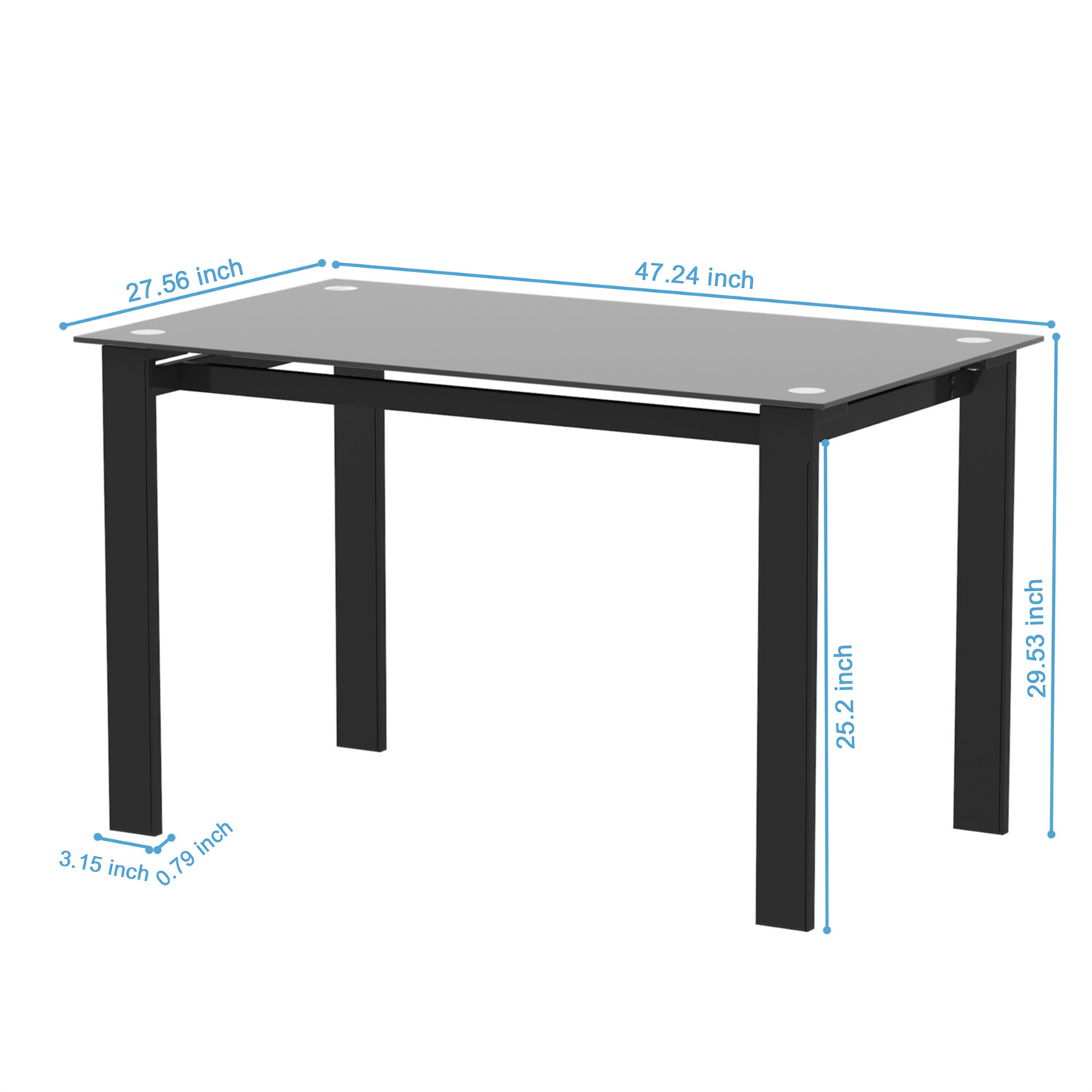 Dining Table Rectangular Table Kitchen Table Dining Table For 4-6 Person US
