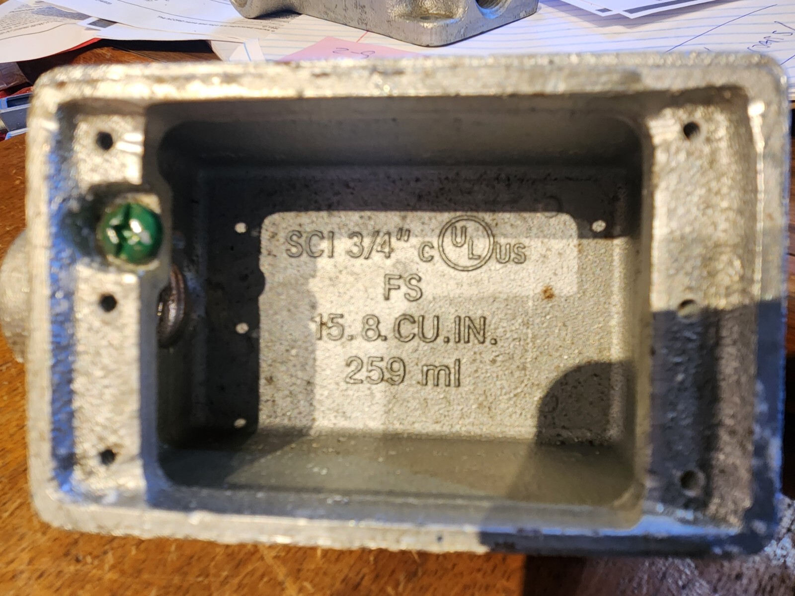 NEW OLD STOCK SCI FS75KON 3/4" FS SHALLOW CAST DEVICE BOX SHIPS FREE