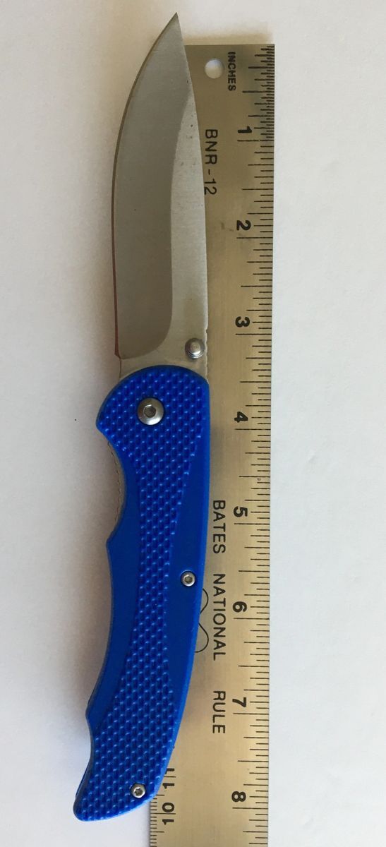 China Made MI312 BZ011332 BLUE Blue 4.5" Linerlock Folding Knife