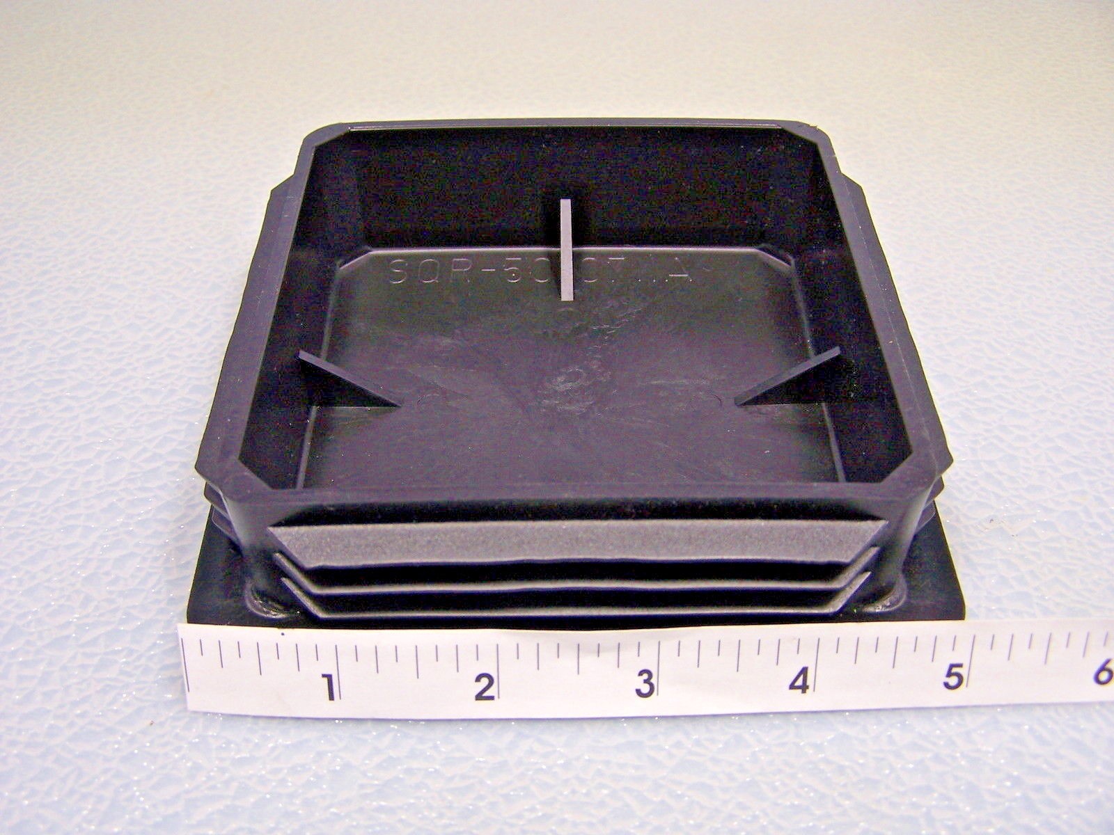 Plastic Insert Caps the open end of a 5" Square Tube 7-11 ga (3/16-1/8") wall