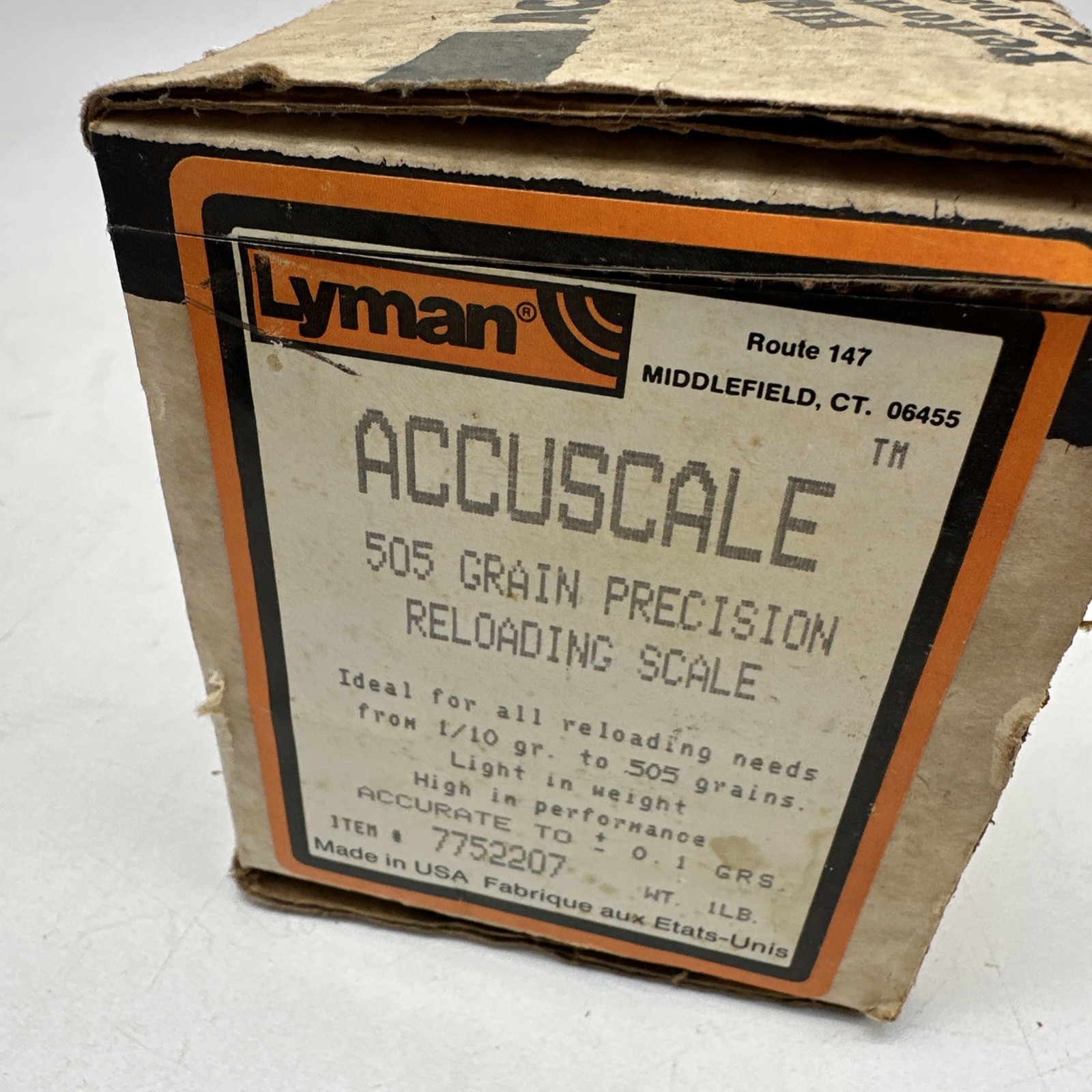 Lyman Acculine Reloading Press Accuscale 505 Grain Precision Reloading Scale