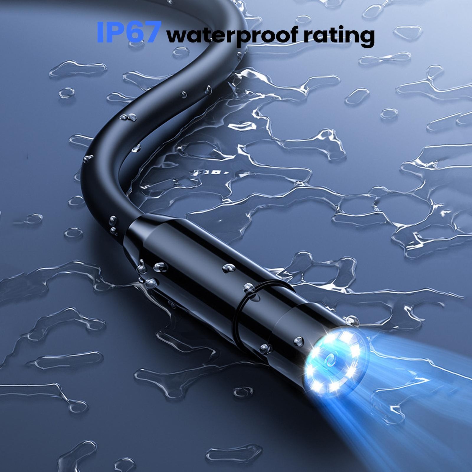 Endoscope Camera Articulating Borescope 4.3" 178° Endoscope Inspection Camera