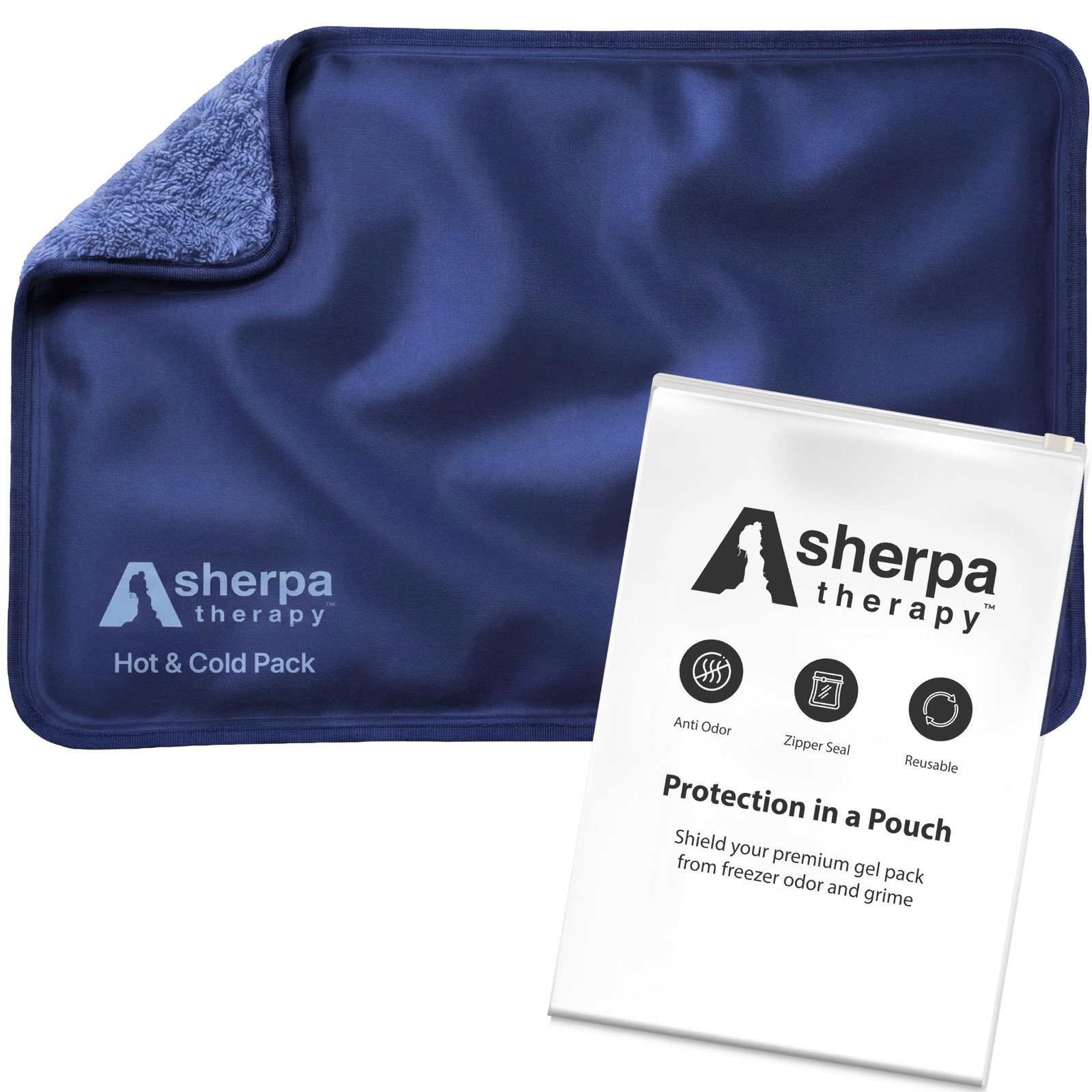 Sherpa Therapy Flexible Hot and Cold Gel Pack Medium 8" x 12" | Reusable soft...