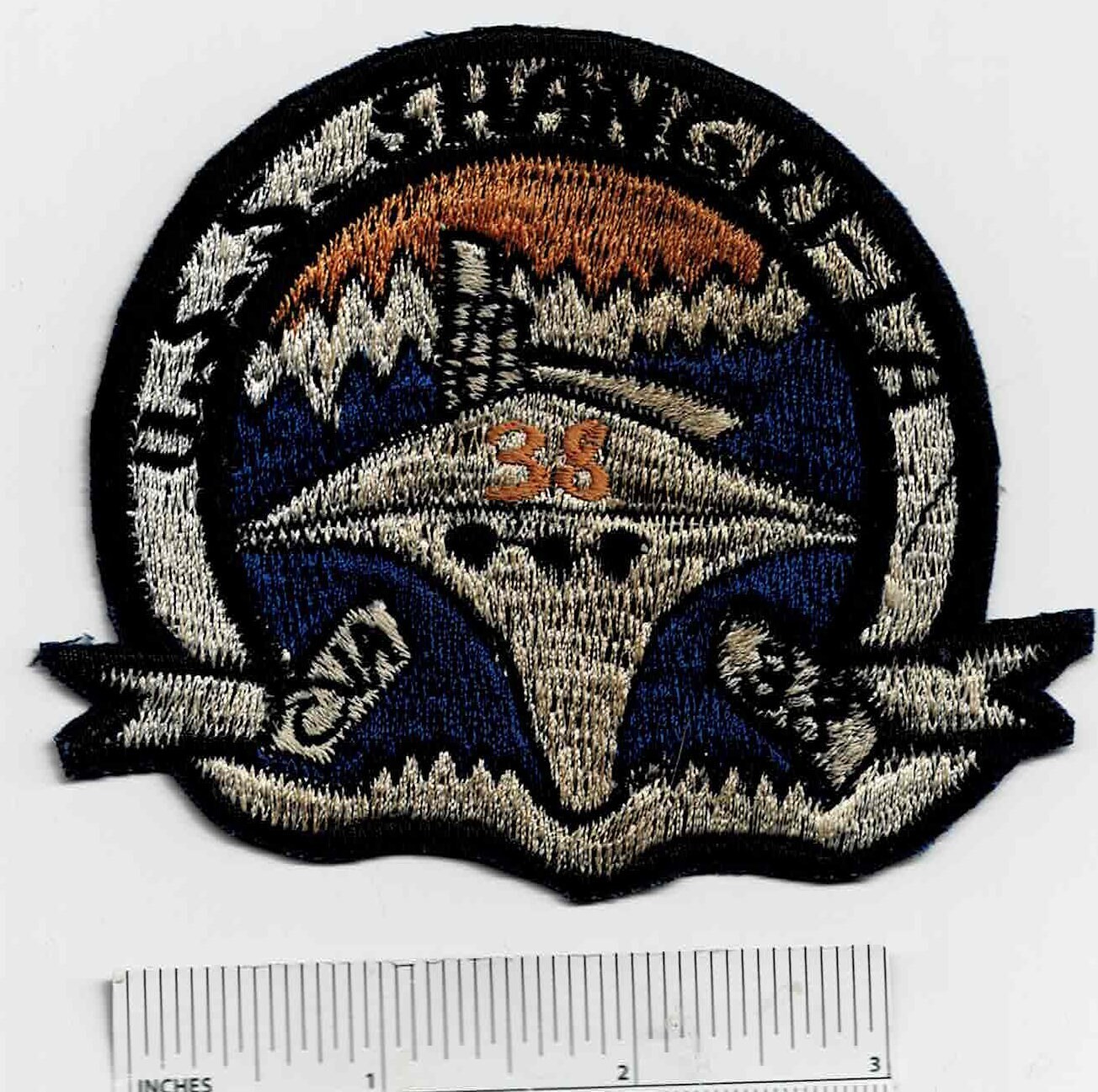 Vietnam War USS SHANGRI-LA CVA-38 US Navy Aircraft Carrier CV Shoulder Patch