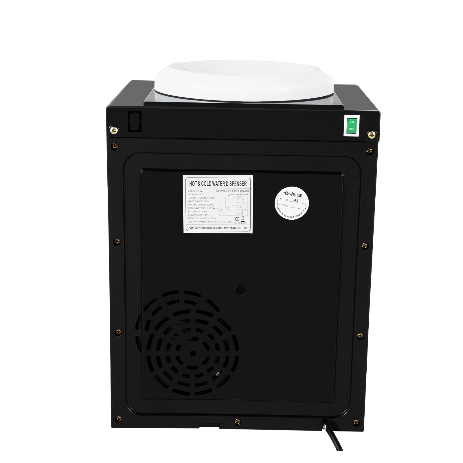 Top Loading Countertop Water Dispenser Hot Cold Water Cooler Drinking Machine