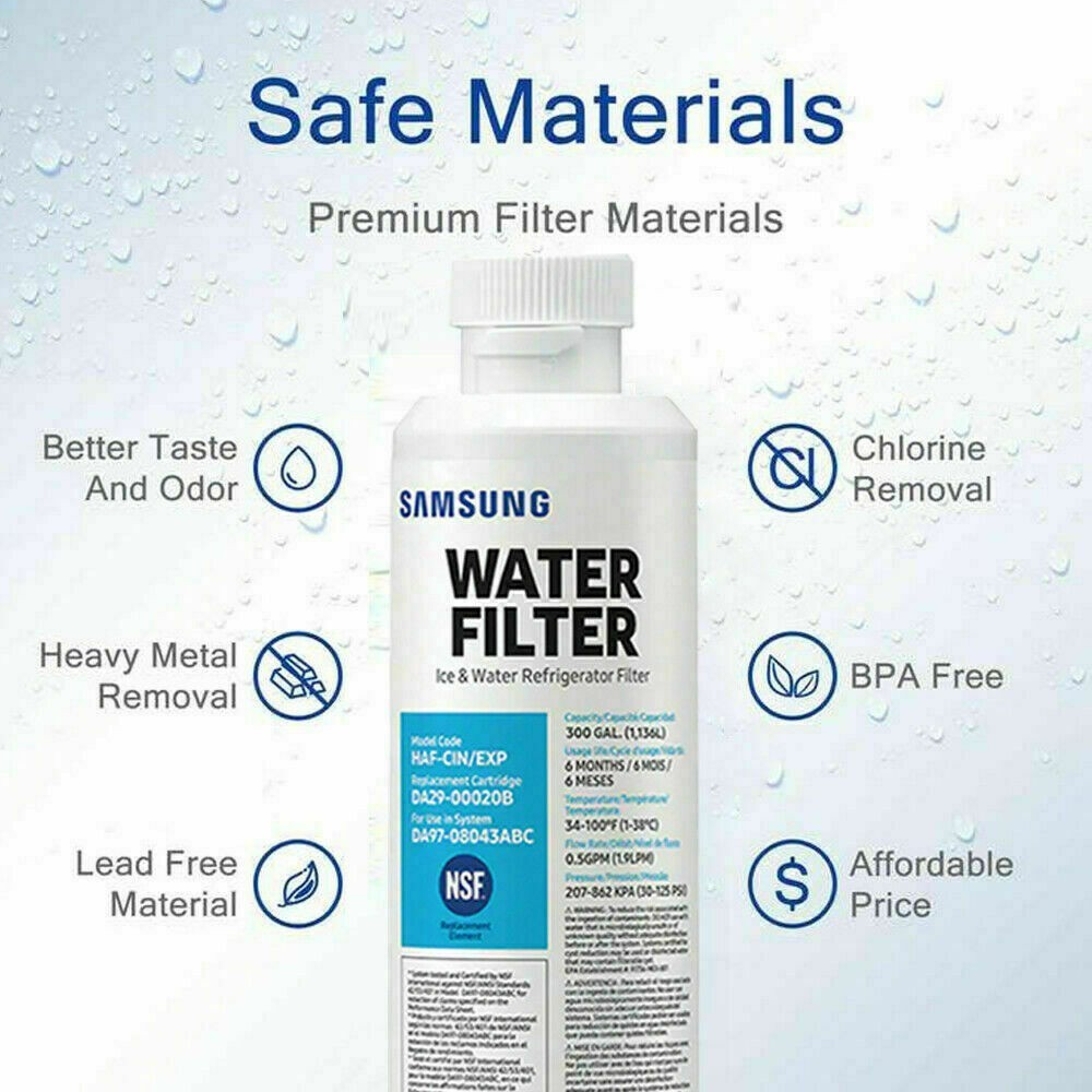Fit For DA29-00020B HAF-QIN/EXP Replacement Water Filter(2 Pack)