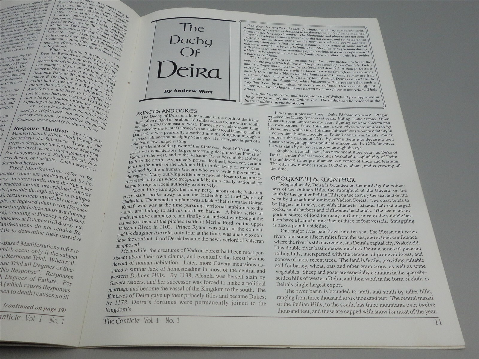 The Canticle: Issue # 1 Premier Issue