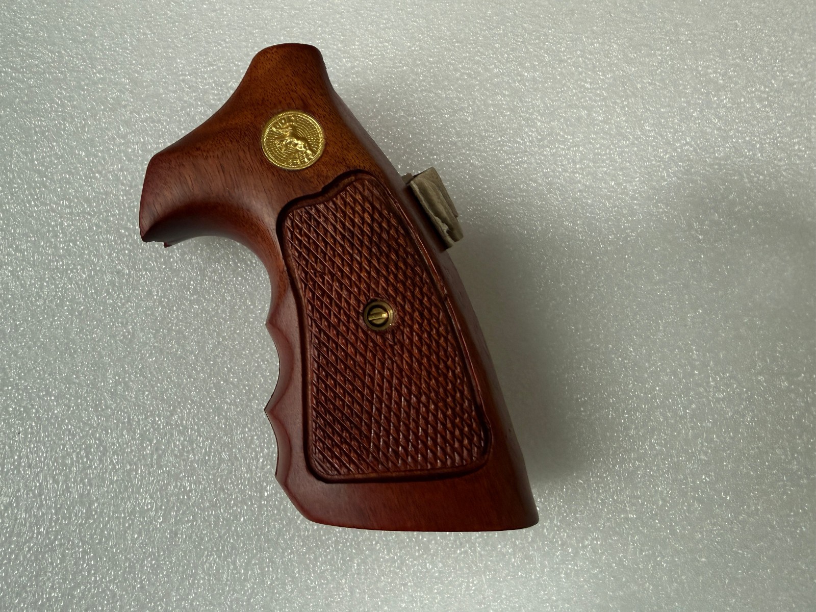 Remade grips checker Wood Decorative Grips For Colt Python grip#Opened