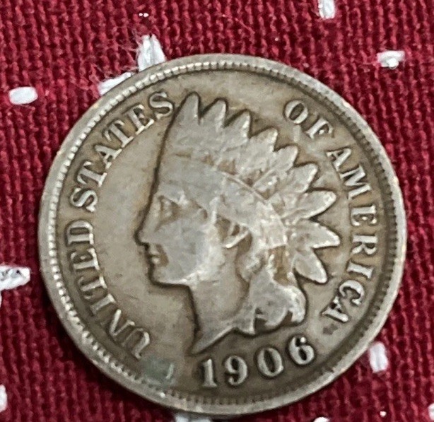 1906 Indian Head Cent Penny #1pt