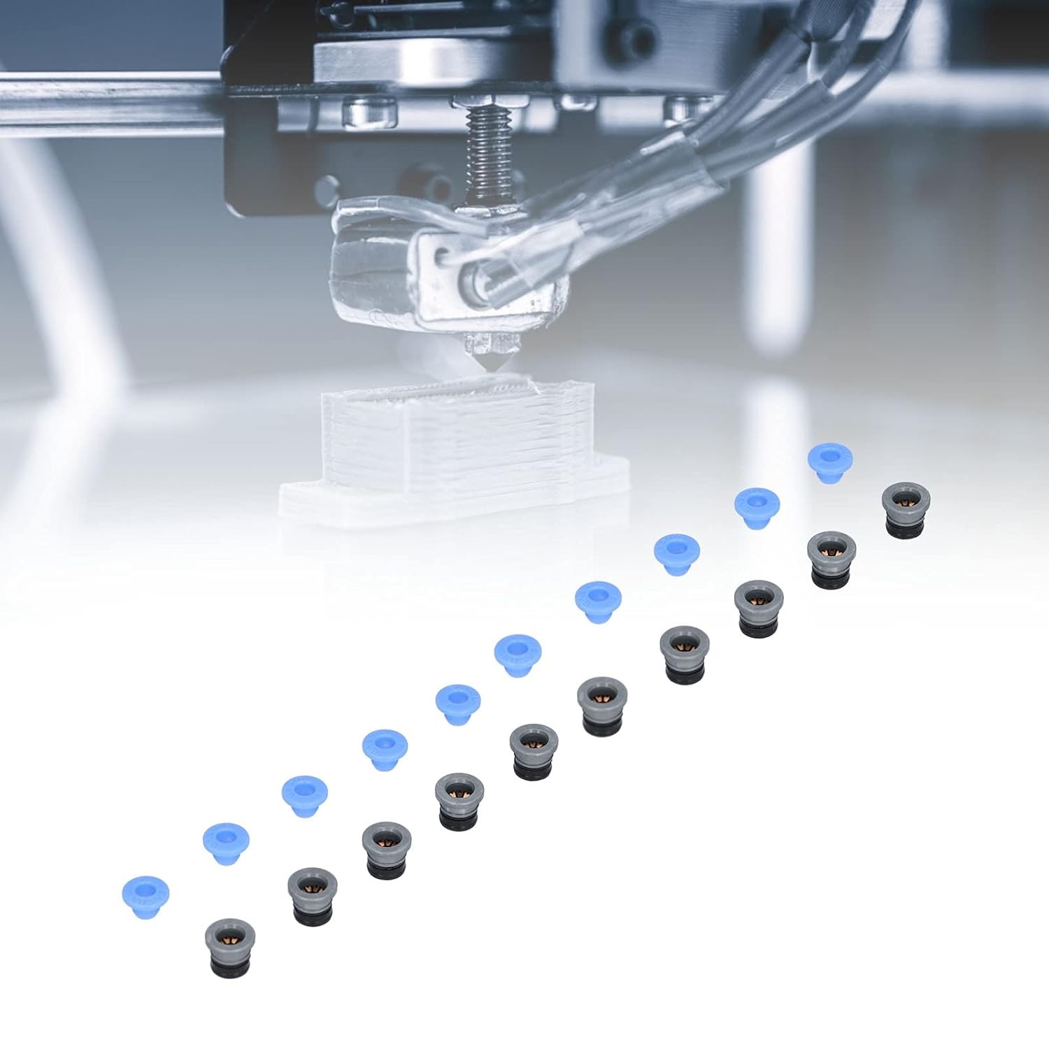 10 Set Pneumatic Valve Connector, Head for Extruder 3D Printer Accessories PTFE