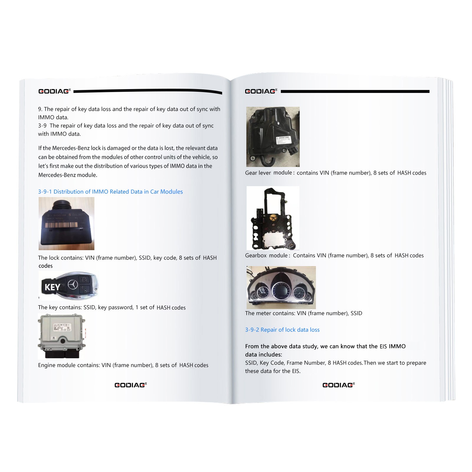 GODIAG Key Tool Plus Practical Instruction 1&2 Two Books