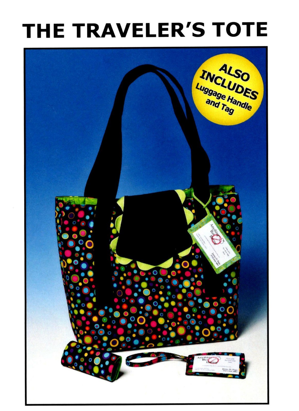 The Traveler's Tote Craft Pattern by Anything But Boring ABB0907