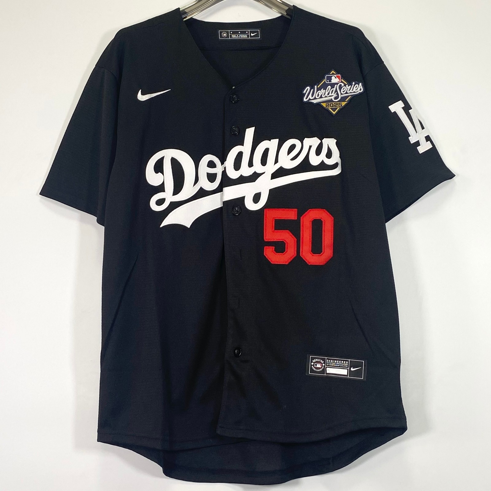Mookie Betts #50 Black Baseball Jersey with Embroidery, Sizes S-3XL