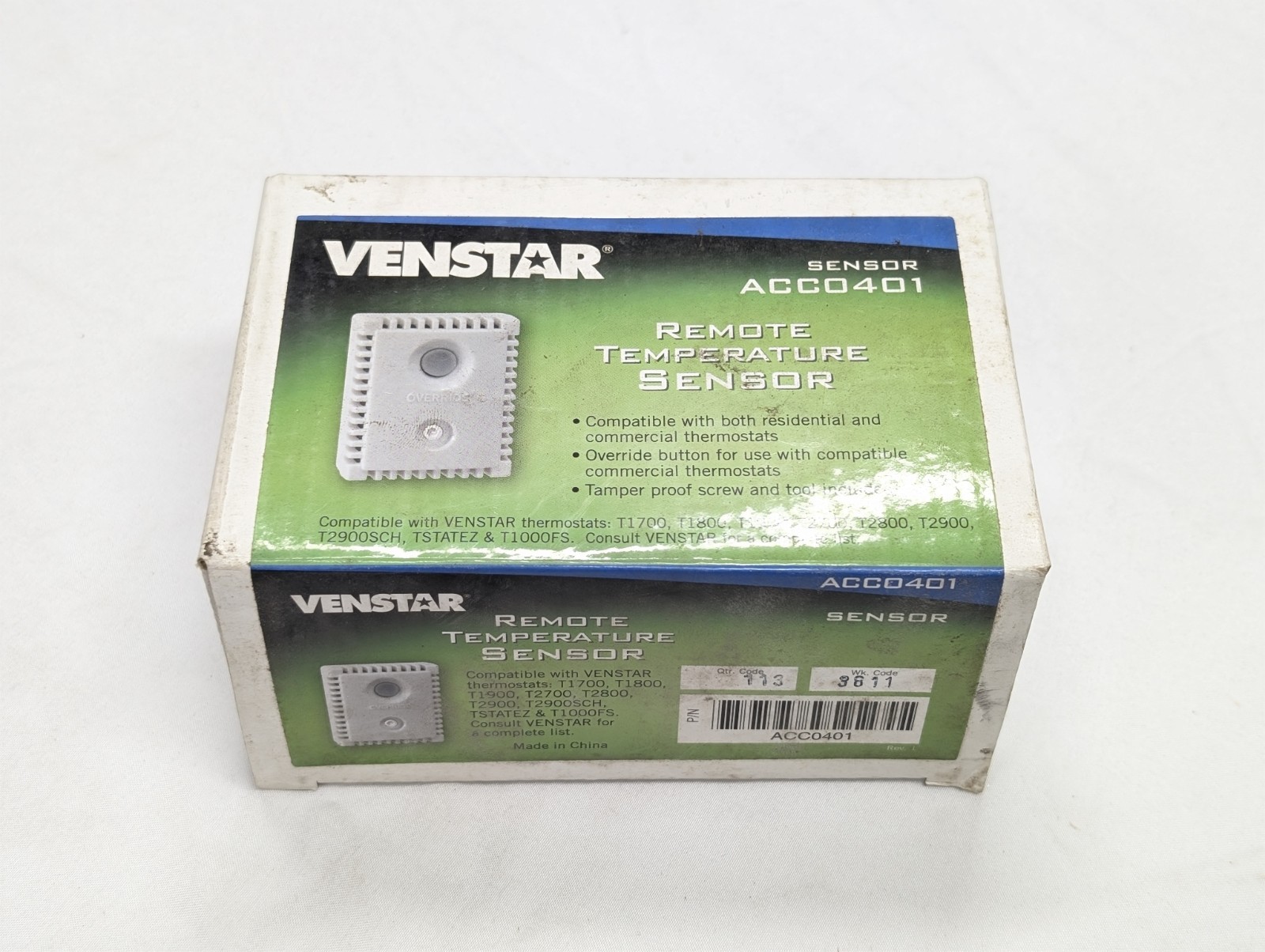 Venstar Remote Temperature Sensor ACC0401 NEW