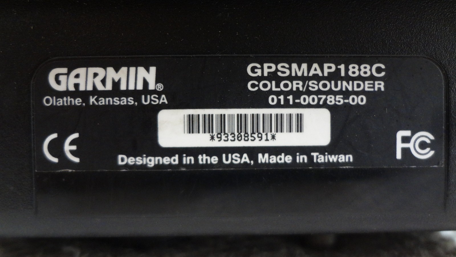 GARMIN GPSMAP 188C SOUNDER CHART PLOTTER FISHFINDER GPS w/ POWER KNOBS COVER
