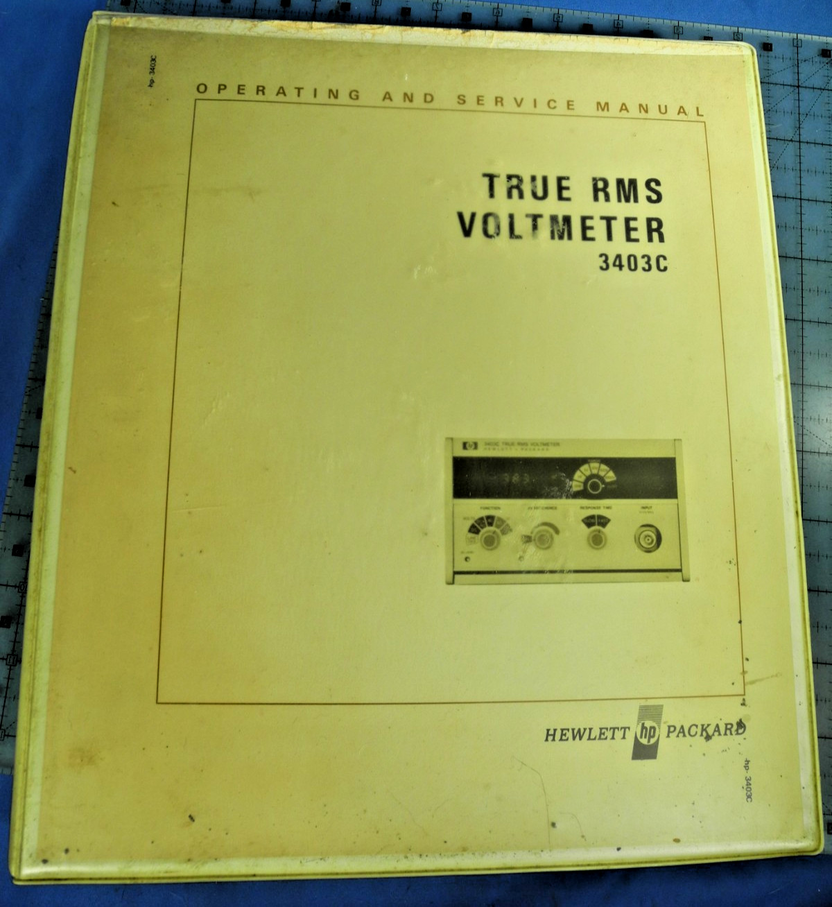 Hewlett Packard True RMS Voltmeter 3403C Operating & Service Manual - Free Ship!