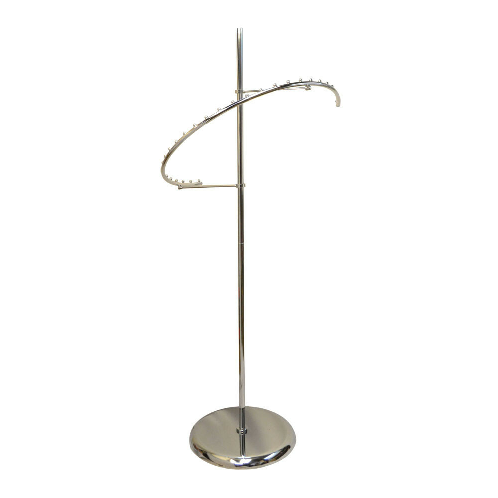 67" High Chrome 29 Ball Spiral Clothing Rack Garment Display Rack Retail Fixture