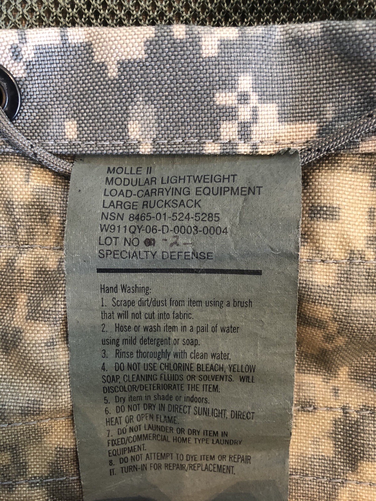 US Army Molle II Large Rucksack