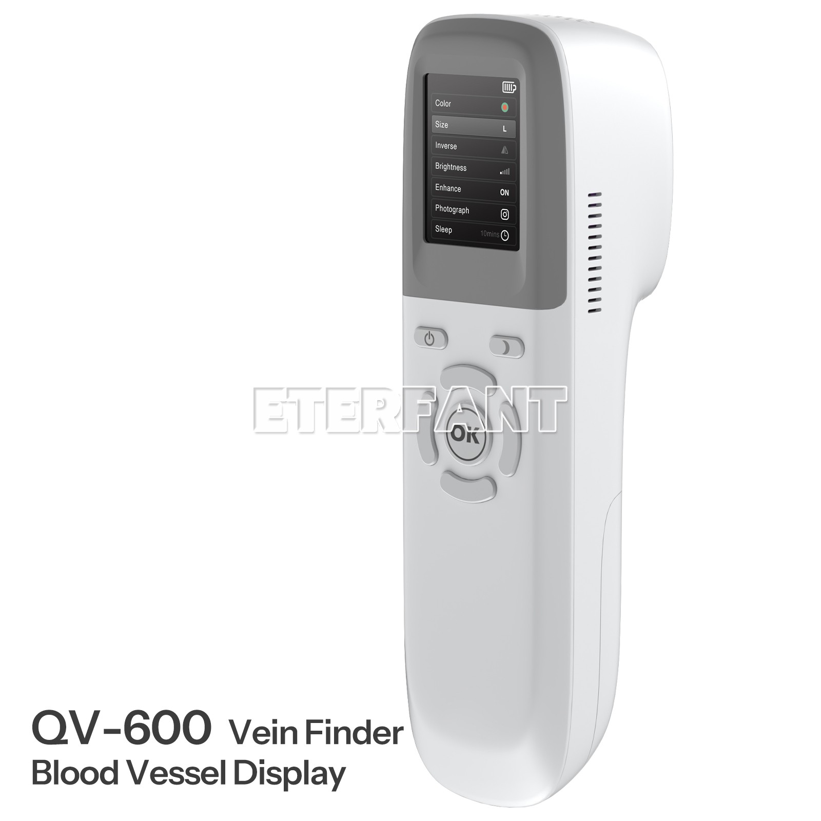 Handheld Portable Vein Finder Locator Near-Infrared Blood Vessel Display QV-600