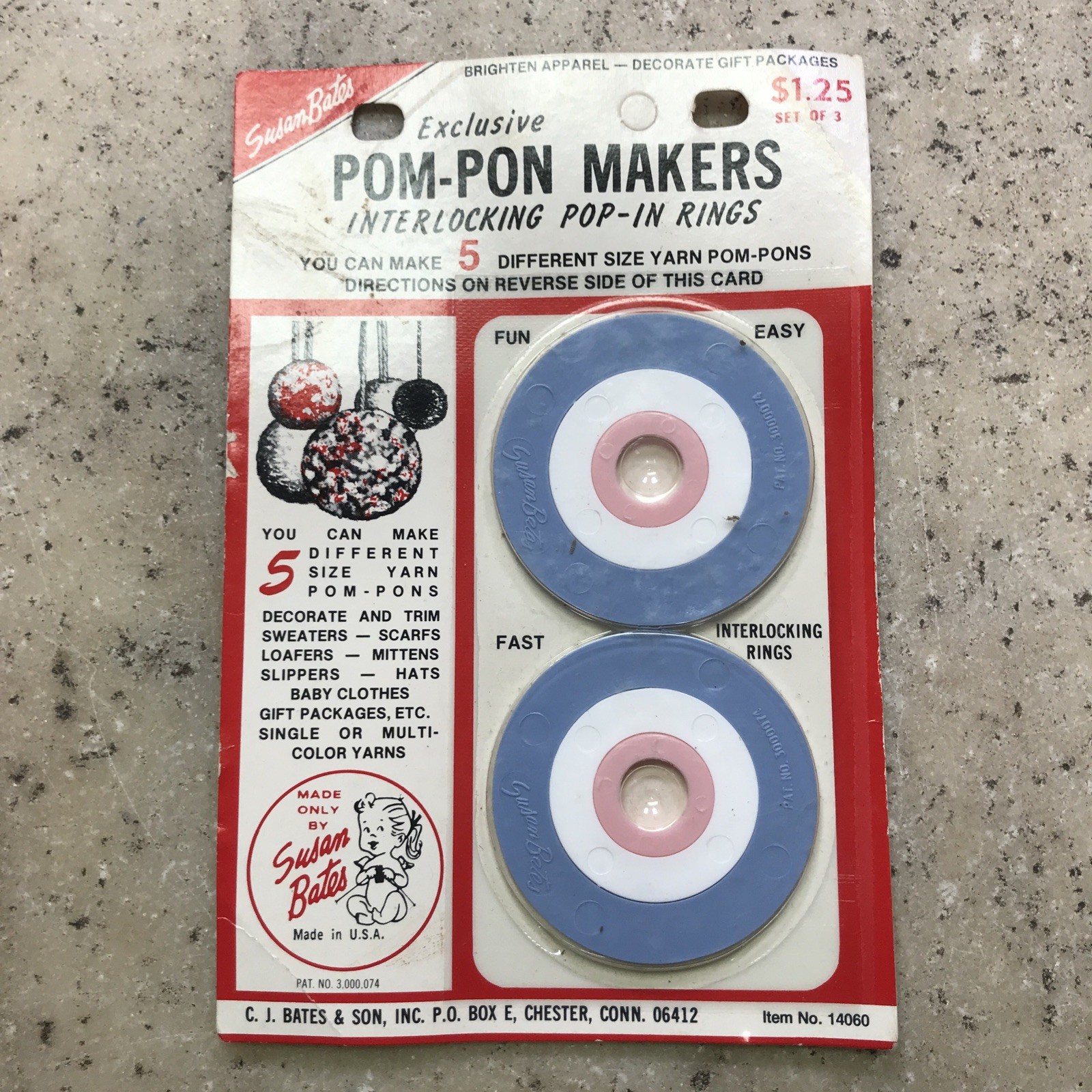 Vintage Susan Bates Exclusive POM-PON MAKERS New Old Stock in Original Packaging
