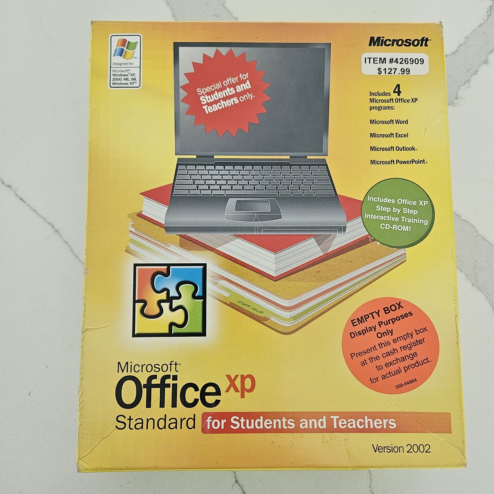 Microsoft Office XP Standard 2002 for Students and Teachers w/ CD & Key
