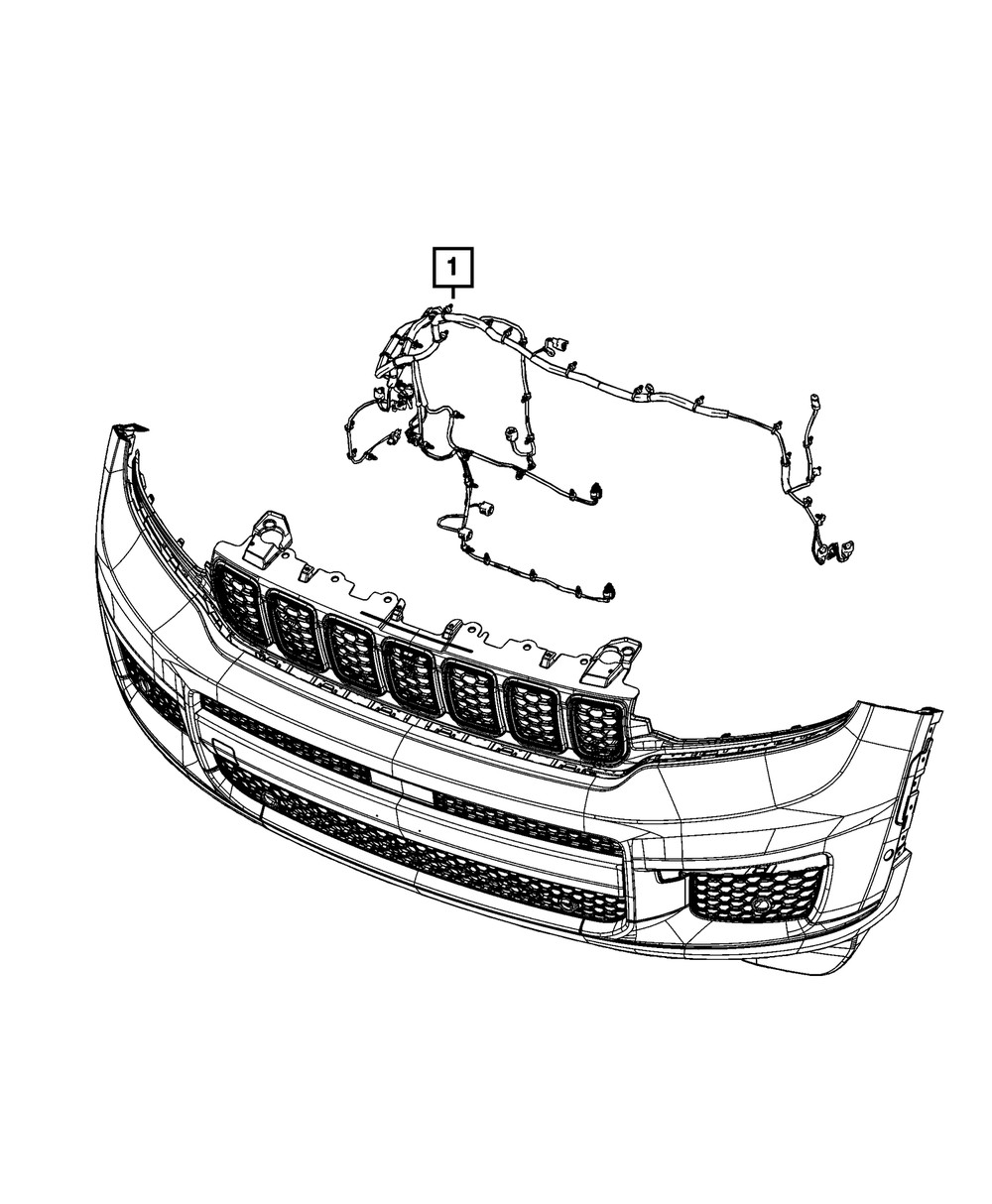 Genuine Mopar Front End Module Wiring 68526621AC