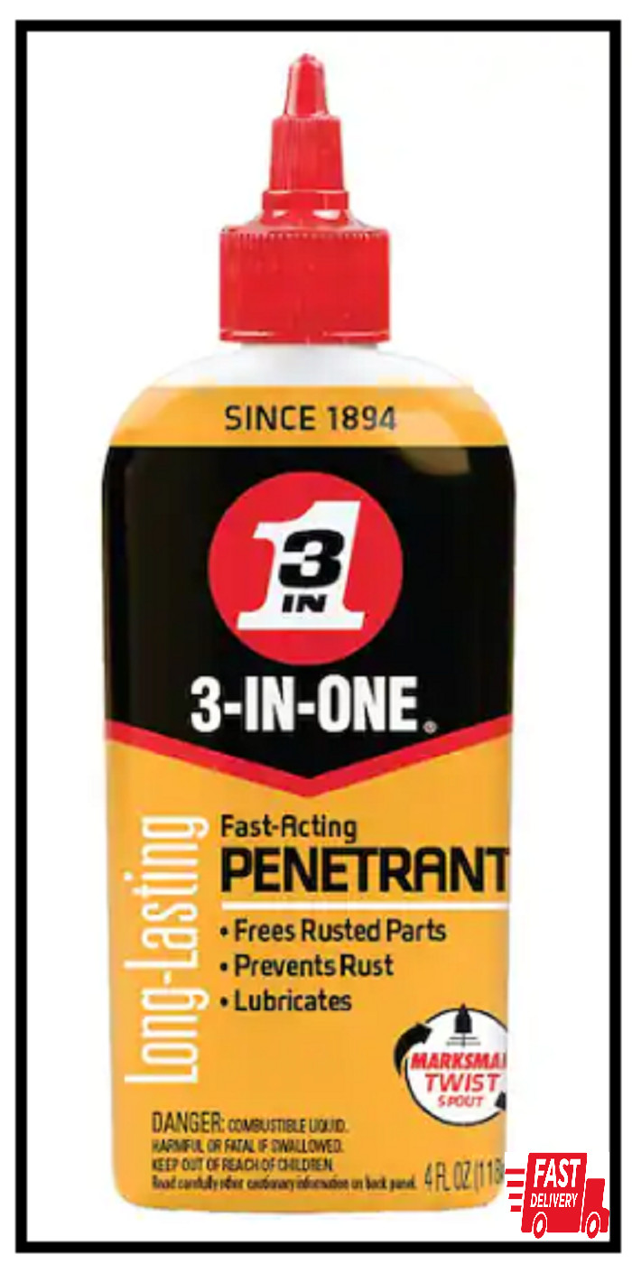 3-IN-ONE 4 oz. Fast-Acting Penetrant Drip Oil