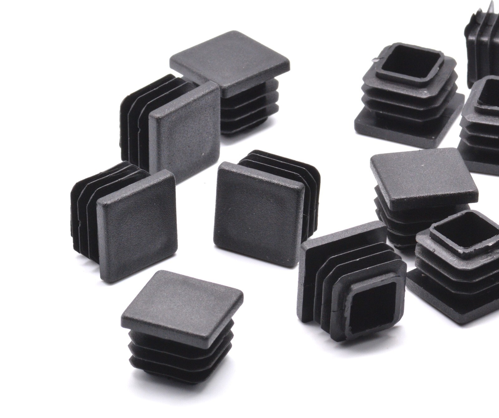 3/4" Inch Square Tube End Plug 3/4" Chair Glide Blanking Insert Plug Black