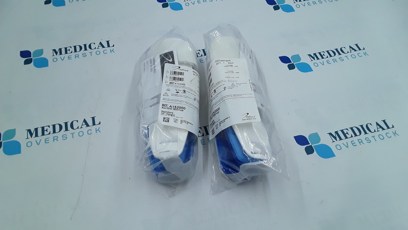 DeRoyal Air Gel Stirrup Standard 10" Height LOT OF 4 REF A152000