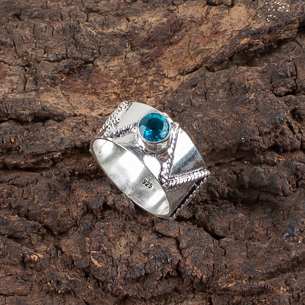 Apatite Gemstone 925 Sterling Silver Ring Handmade Jewelry Ring For Gift