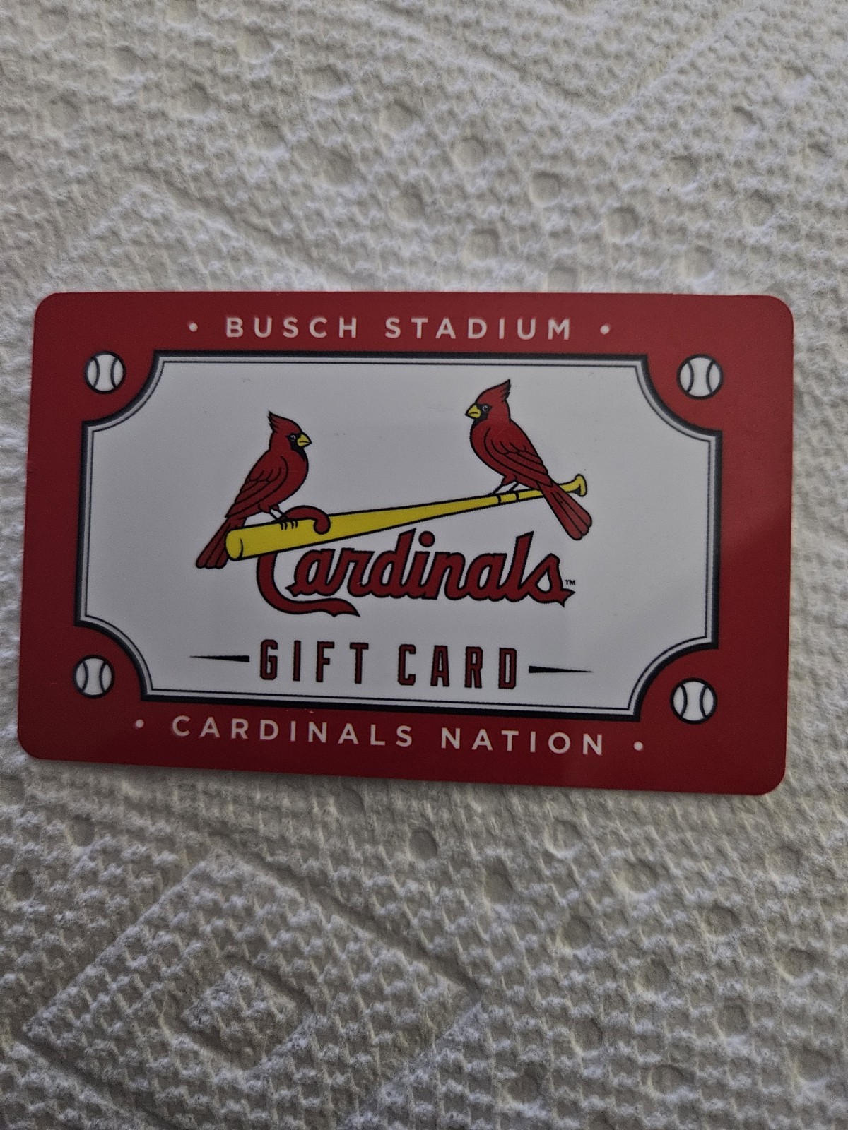 $250 Cardinals.com St. Louis Cardinals Busch Stadium Sports Gift Card.