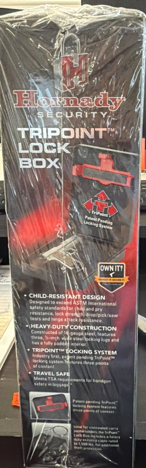 Hornady TriPoint Lock Box - New in Box, TSA-Compliant Security Safe