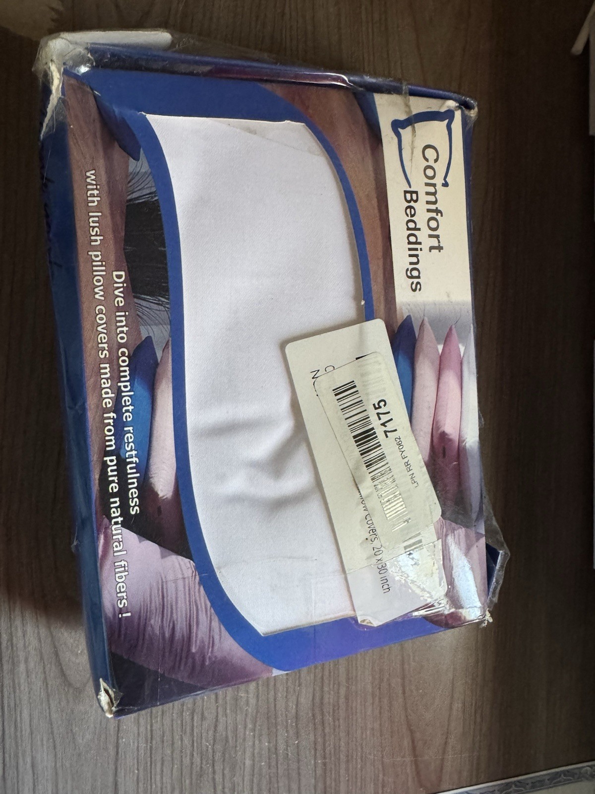 Comfort Beddings Organic Cotton Solid White Pillow Cases 2 Pack 20x30”