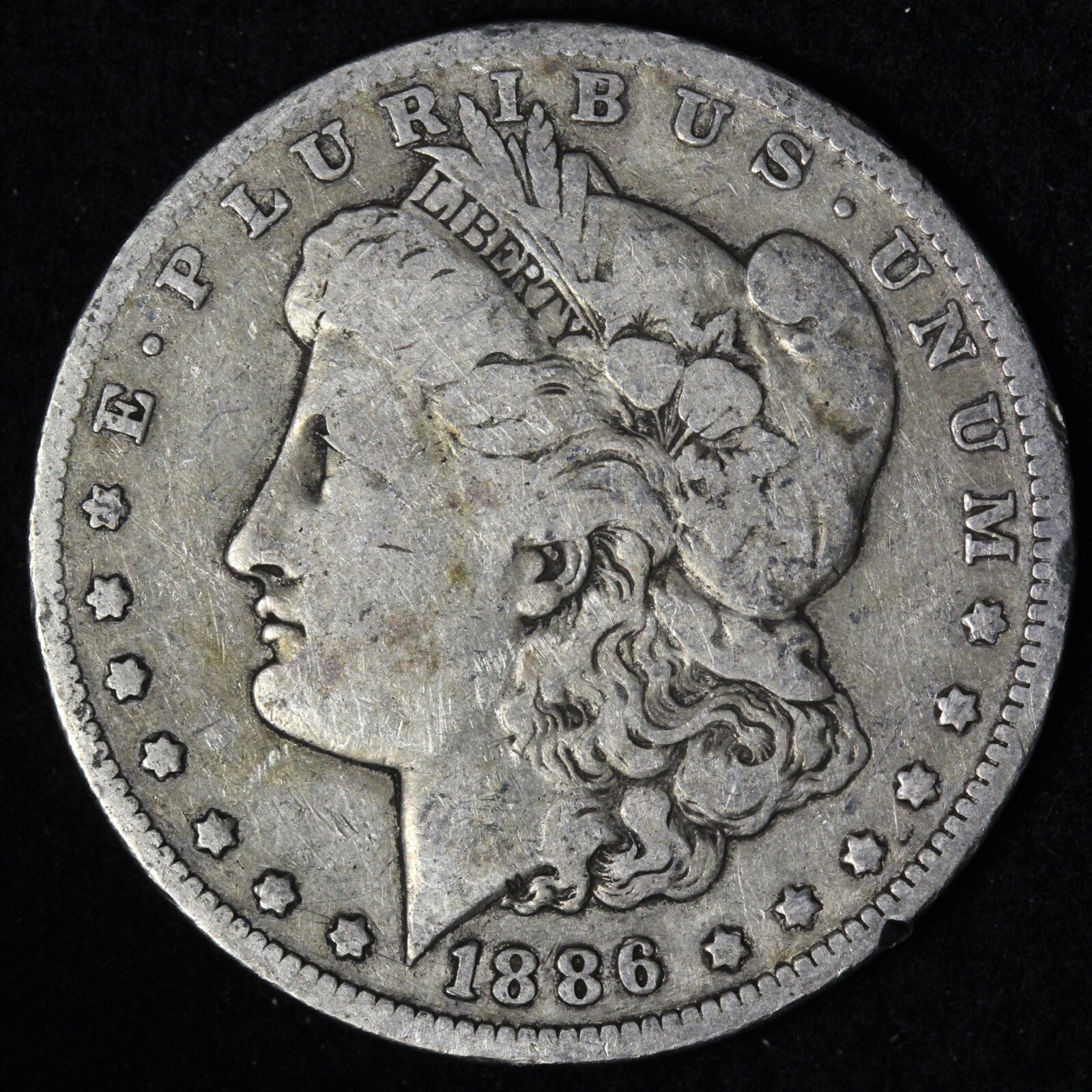 1886-O Morgan Silver Dollar CHOICE FINE E533